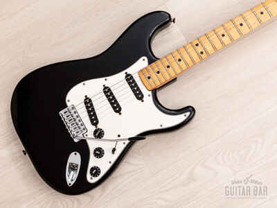 1980 Fender Stratocaster Vintage Guitar Black, 100% Original w /  Case