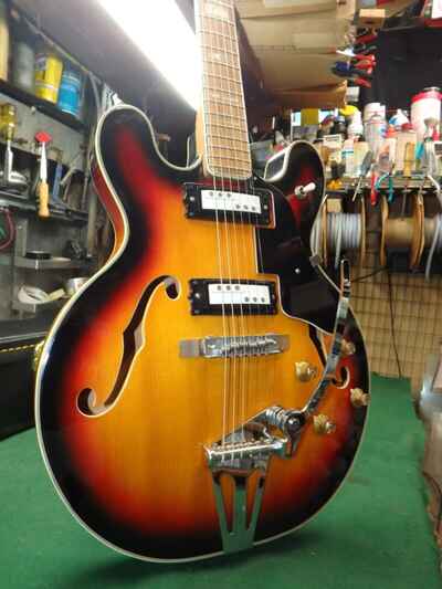 Vintage Japanese LORD Matsumoku Lawsuit ES-330 Casino-style Guitar MINTY Japan