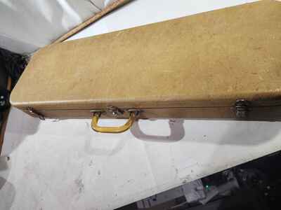 GEIB case 30" for Lap Steel guitar  /  Violin or other, VFINE  Lucite handle Amber
