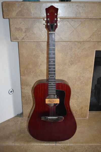 VINTAGE Guild Dean Mark 69159 PRO MARK Mahogany classical Acoustic Guitar AS IS