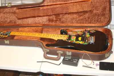 Ibanez RS140 Roadstar II Series from 1985 stickered up