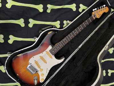 Rare 1985 Fender Contemporary Stratocaster tobacco burst Fullerton ST562 SSS
