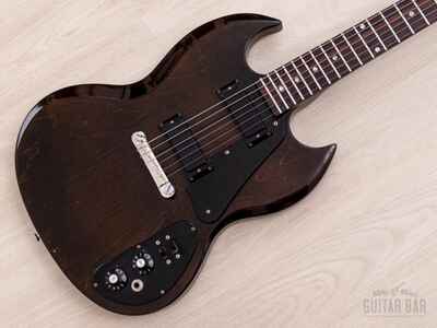 1972 Gibson SG II Vintage Electric Guitar Walnut w /  Mini Humbuckers & Case