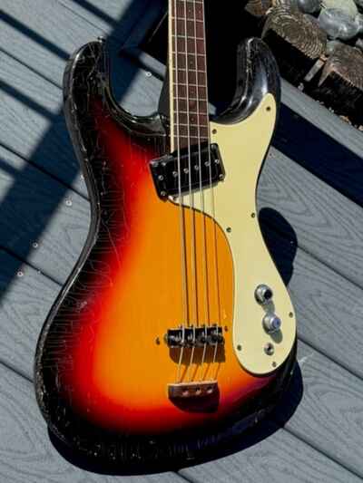 1964 Mosrite Ventures Bass a 1st issue example w / all the cool earliest features.