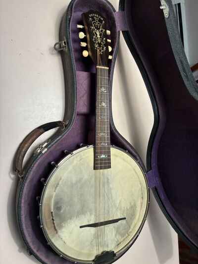 Vintage Orpheum Banjo / Mandolin With Hard Shell Case