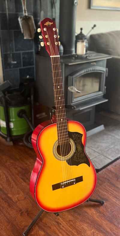 RARE COLLECTOR, 1965 Checkmate Steel String Acoustic Guitar, Excellent!
