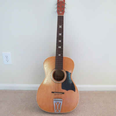 Stella Harmony Steel Reinforced Neck Acoustic Guitar Parlor H6128