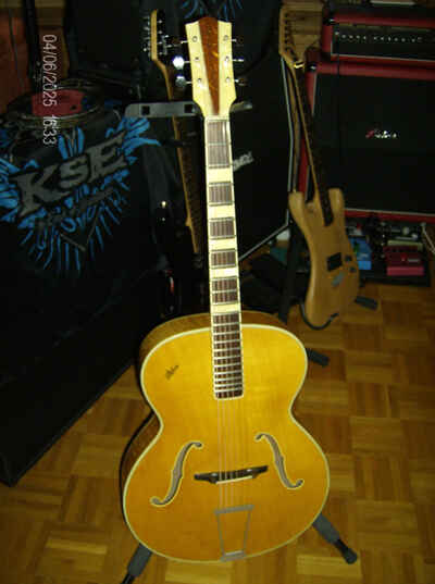 seltene Höfner 456 Archtop Jazz Gitarre Vintage 1958 mit Originalkoffer
