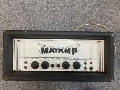 Vintage 1970s Matamp Orange GT100 100w Valve Amplifier Head