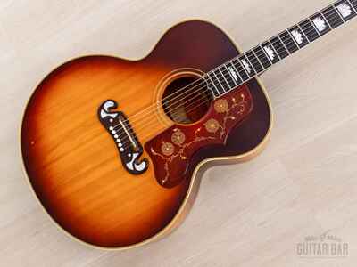 1963 Gibson J-200 Jumbo Vintage Acoustic Guitar Cherry Sunburst w /  Case