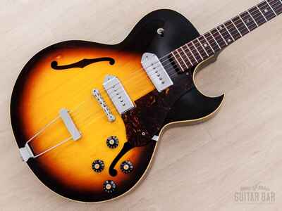 1968 Gibson ES-125 DC Vintage Hollowbody Guitar Sunburst w /  P-90s, Case