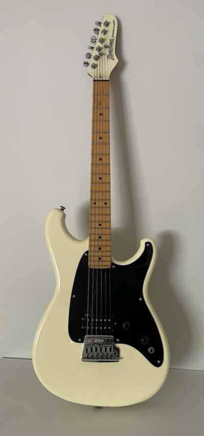 Vintage 1985 Ibanez Roadstar II Series Electric Guitar J850129 Japan Ivory Black