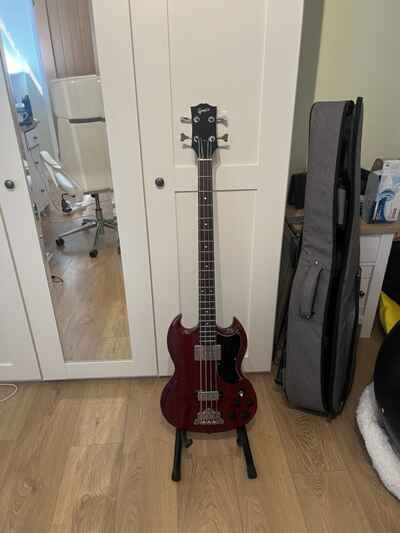 [Greco] EB-420 Red Made in JPN 1970s Vintage SG Type Solid Electric Bass Guitar