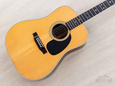 1980 Martin D-28 Vintage Dreadnought Acoustic Guitar, Crack-Free w /  Case