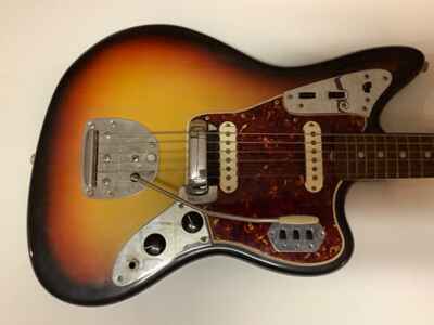 1965 Fender Jaguar electric guitar sunburst pre CBS excellent condition