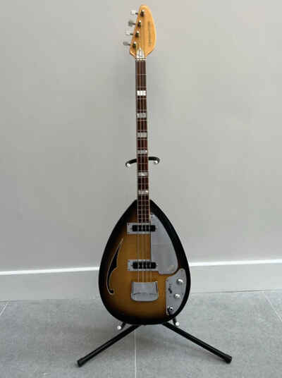 Vox Teardrop Bill Wyman Bass Guitar 1966 Vintage Original Extremely Rare 