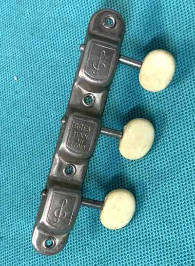 Rare Vtg BREV Made in Italy Bass Side Strip Tuners Tuning Pegs VOX EKO
