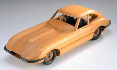 Samick Musical Instrument 1969 Jaguar E-Coupe 4 2 Wooden Model - RARE! LIMITED!