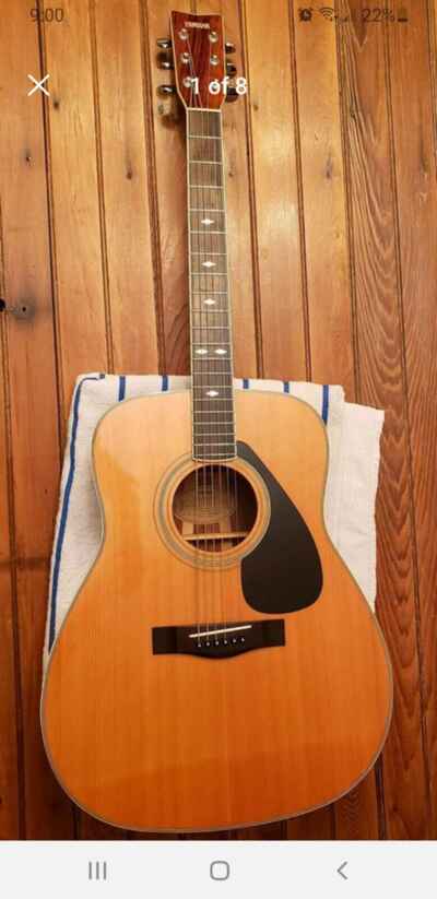 Yamaha FG-365Sii Acoustic Guitar Taiwan 1980