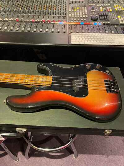 1973 Fender Jazz Bass Sunburst American Vintage 70s USA Bass Guitar For Sale