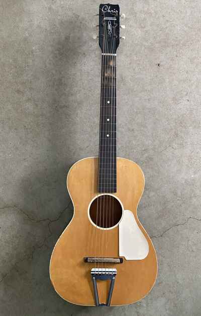 Jackson-Guldan Chris Adjustomatic Vintage Acoustic Parlor Travel Guitar 1950 3 / 4
