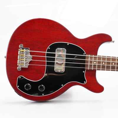 Gibson Les Paul Junior Tribute DC Worn Cherry Bass Guitar w /  Gig Bag Case #53535