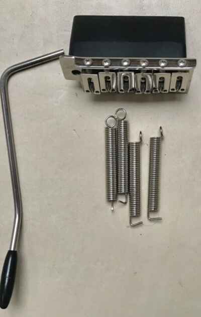 Hipshot Stainless Steel Tremolo 6 string bridge - Vintage Spacing - 2018 Rare