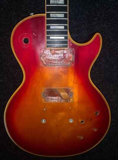 Gibson 1974 Cherry Burst 20th Anniversary Les Paul Custom Body Husk Twentieth