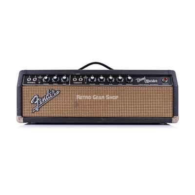 Fender Bandmaster Black Panel AB763 1966 Vintage Guitar Amplifier Head Tube Amp
