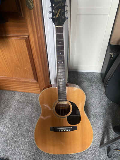 HARMONY SOVEREIGN ACOUSTIC H6561 GUITAR VINTAGE 1970S MODEL IN GOOD CONDITION