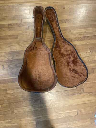 vintage acoustic guitar case hard 44x7x19 From Takamine Guitar Inside