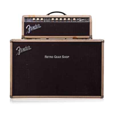 Fender Bandmaster Guitar Amp Head Speaker Cabinet 1962 Vintage Tube Amplifier