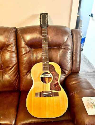 1964 Gibson B-25-12 12-String Acoustic Guitar w /  Original Case & LR Baggs Pickup