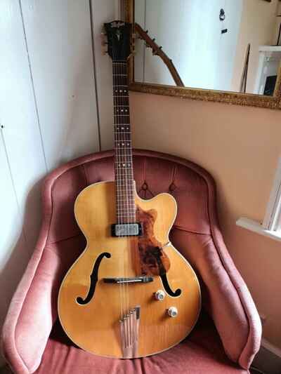 1965 Hofner Senator, thinline blond. Outstanding condition.