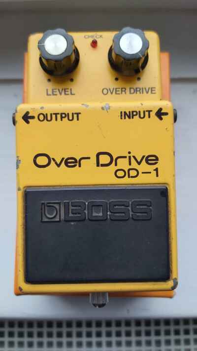 Boss OD-1 Overdrive Pedal, vintage von 1980