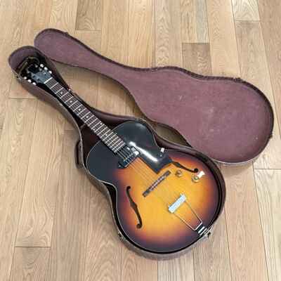 Vintage 1960 Gibson Electric Thinline Archtop Guitar ES-125T Sunburst Dark Brown