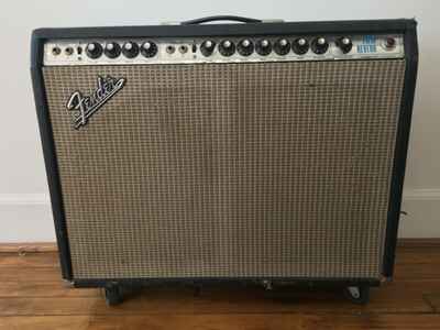 1973 vintage Fender Twin Reverb silverface guitar amplifier amp 1970