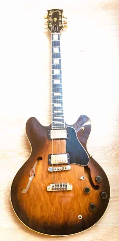 Gibson ES-347 1980 guitarra eléctrica sunburst
