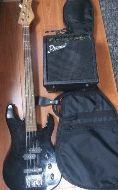 Vintage Harmony Bass Guitar & Amplifier