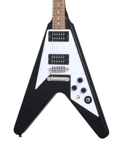 Epiphone Kirk Hammett 1979 Flying V Electric Guitar w / Case - Ebony