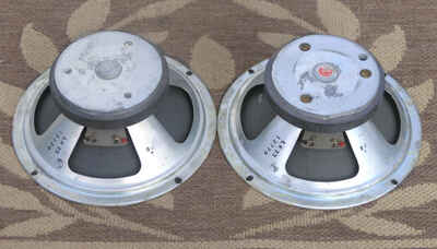 Matching Pair Vtg 1977 10" Celestion T2770 8 Ohm Speakers Two 2 Rare!