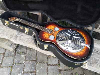 Dobro OMI USA 1979 66D Spider Resonator Gitarre round neck + HSC