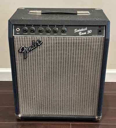 Fender Sidekick Bass 30 Combo Amplifier 1980s Japan Made Vintage Working Tested