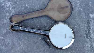 Vintage Vega Little Wonder Tenor Banjo with Orig Case