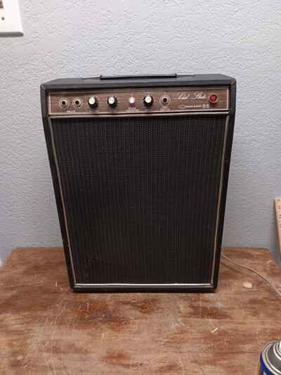 Vintage Teisco Solid State Check Mate 66 Amp Amplifier Guitar UNTESTED POWERS ON