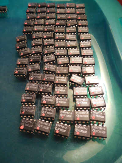 Texas Instruments RC4558P OP AMPS 1976 P650 / PEP-3 193 SINGAPORE