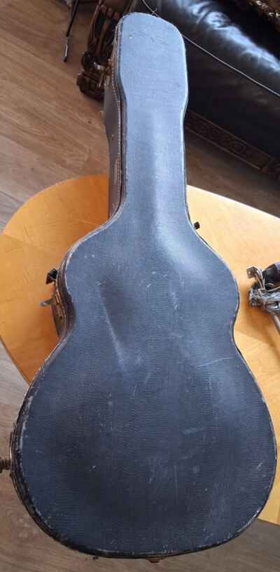 VINTAGE GUILD JAZZ BOX GUITAR CASE,  1960 S,   42" X 16" X 5 5"