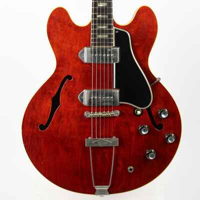 1965 Gibson ES-330 TDC Cherry Red WIDE NUT NICKEL PARTS Original Vintage 330
