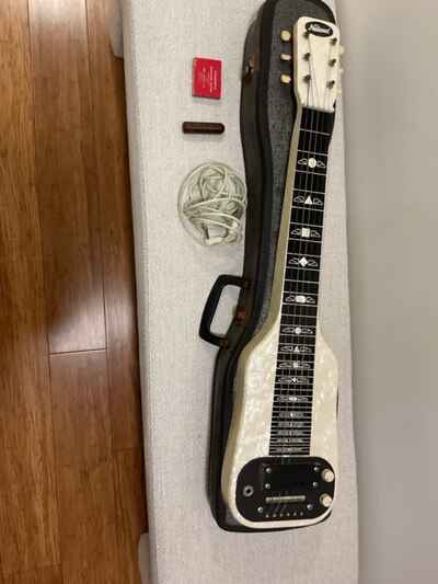 1951 National Dynamic Lap Steel Guitar Electric Solid Body In Case Free shipping