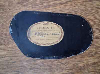 1972 Guild M85 II Back Cover Plate
